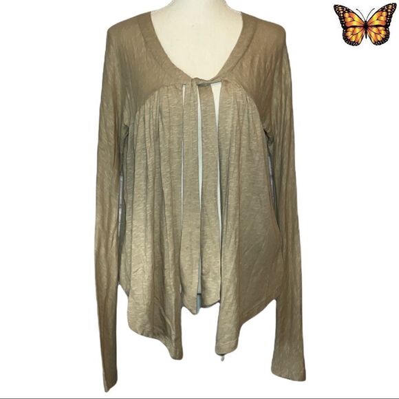 LUCY Love Tie Front Long Sleeve Cardigan Size Large - Picture 1 of 11